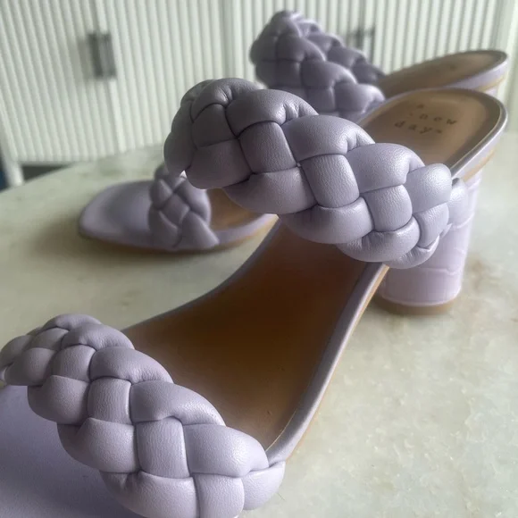 A New Day Women's Braided Purple Sandals - Picture 3 of 5